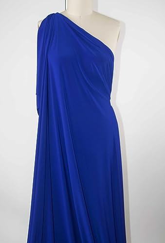 ITY Fabric | 2 Yards | Jersey Spandex Knit Fabric | Stretchy | Anti-Wrinkle, Breathable | 60\" Wide | Apparel, Dress, Top, Skirt (Royal Blue, 2 Yards) - Thumbnail 4