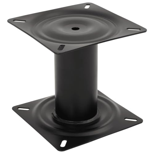 Piédestal de siège de bateau 18 cm embase acier noir de pont