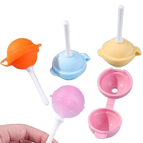Lollipop Moldes de silicona – Juego de 4 moldes reutilizables de fácil liberación, ideal para chocolate, fondant, cacatels y postres – en cocinas domésticas y profesionales