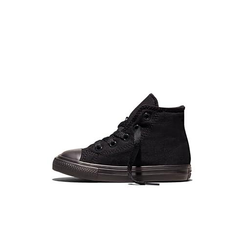 Image of Converse Toddlers Chuck Taylor All Star Sp Hi Inf Black Monoch Basketball Shoe 3 Kids US