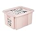 Produktbild keeeper Minnie Maus Aufbewahrungsbox mit Deckel, Dreh- und stapelbar, Für Kinder, 24 l, Karolina, Nordic Pink
