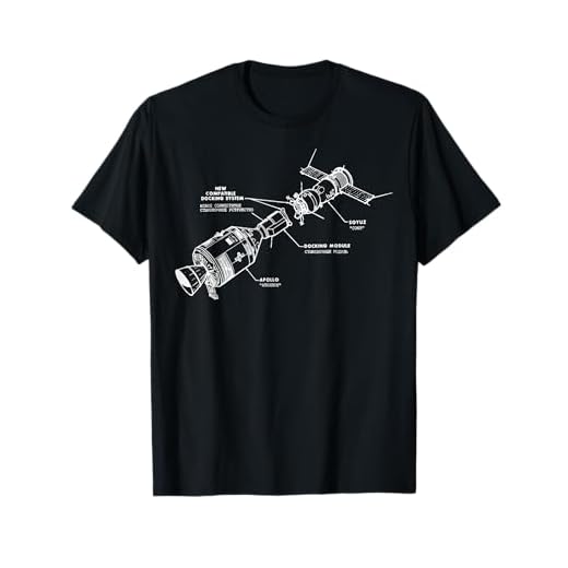Apollo Soyuz Mission Blueprint T-Shirt