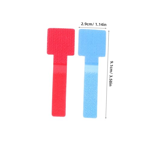 50 piezas de correas reutilizables para cables con adhesivo, clips para gestión de cables para escritorio, oficina, hogar y gaming miniatura 2