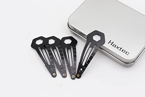 Haxtec Multi Tool Tactical Hair Clips - Multi-Functional Edc Survival Kit Christmas Gifts For Girls Women (10 Pack) #TOP6