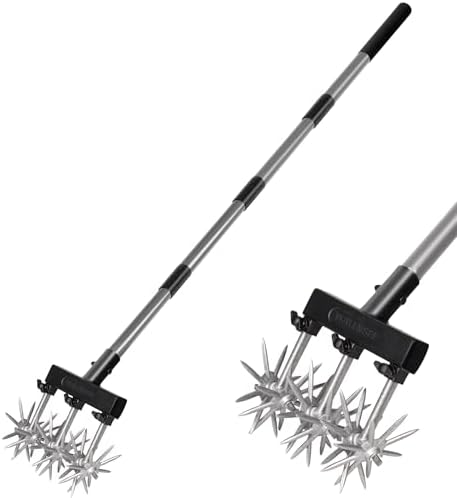 Corona Lawn Aerator - Which 5 Will Transform Your Lawn This Season? 8 Walensee Rotary Cultivator Garden Tool – Adjustable Hand Tiller for Gardening & Lawn Care with Rustproof Aluminum Blades, Telescopic Handle, Lightweight Nylon Base – Soil Aerator & Grass Reseeder