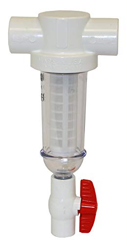 Merrill MFG 1-Inch Spin Down Sediment Water Filter, PVC T-Style with 100 Mesh Screen for Well and Irrigation Filtration