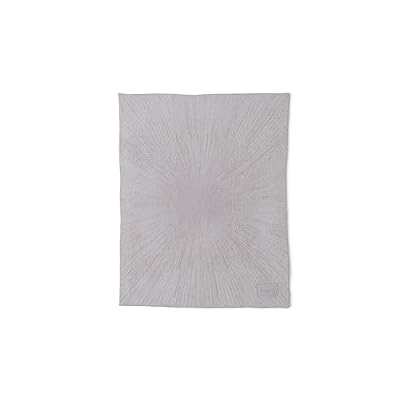 Barefoot Dreams CozyChic Inspiration Stroller Blanket, Silver Ice Multi-Stars, 30x40