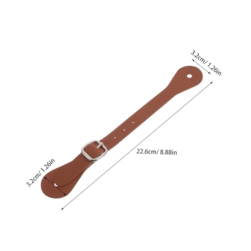 2pcs Vintage Adjustable Riding Boot Straps Faux Leather Straps for Thigh High Boots Stylish and2