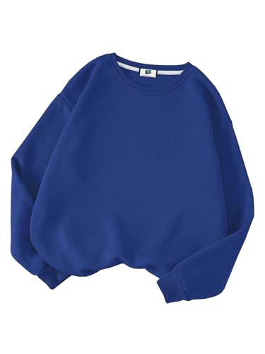 Image of SXV STYLE Solid Plain Unisex Cotton Oversized Baggy Sweatshirt