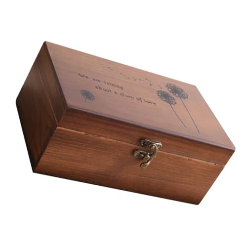 UTHCLO 家用実木収納ボックス 多仕切り付き大容量裁縫ツールケース 針線はさみ小物整理に 耐久性があり室内外使用可能な木製収納コンテナ