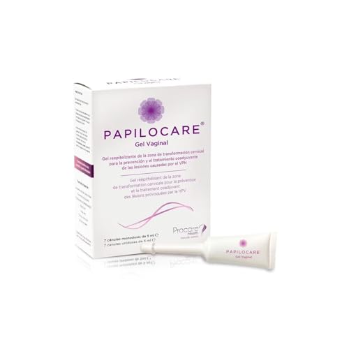 Papilocare Vaginal Gel 7 Unidoses Each 5 ml Your Skin Cannulas HPV Induced Lesions