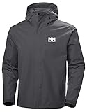 Helly Hansen SEVEN J JACKET – Wasserdichte Regenjacke für Sport und Outdoor-Aktivitäten – Kapuzenjacke für Herren, Grau (Charcoal), XL