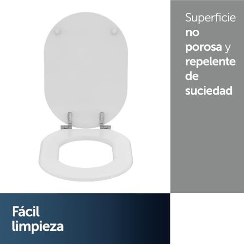 Asiento de inodoro Fiorile de material resistente y diseño redondeado 6