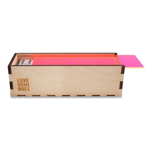 Deluxe Modern Domino Set Double Six miniatura 4