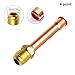 45 Degree Copper Pipe Fitting, Brass Connector for AC Unit, Air Conditioner Copper Adapter for HVAC Refrigeration, Threaded Brass Pipe Joint with Copper to Brass Tube Compatibility(4 Points φ12.7)