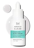 Rael Miracle Clear Acne Serum - Korean Skincare for Acne-Prone Skin, 1.5% Salicylic Acid, Hyaluronic Acid, 2% Niacinamide, 0.5% Zinc, Spot Treatment, Dermatologist Tested, Vegan, Cruelty Free (30 ml)