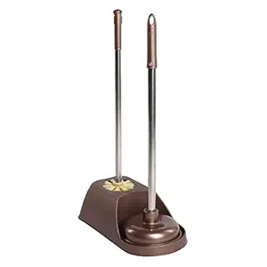 Angoily Toilet Plunger and Toilet Plunger and Bowl Brush Combo for Bathroom Toilet Brush and Plunger with Holder Toilet Plunger for Bathroom with Holder Bowl Brush Combo