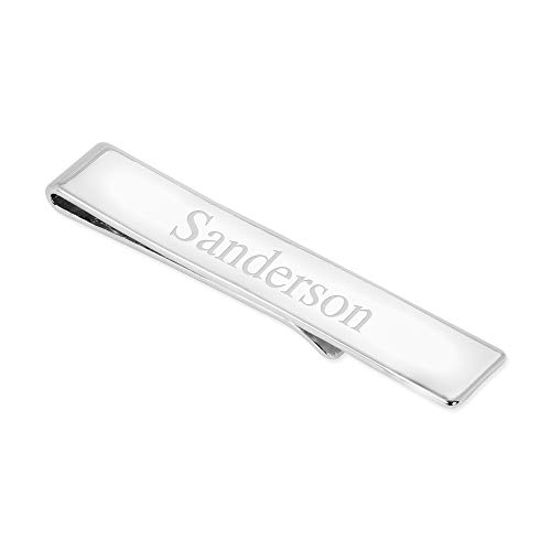 Things Remembered Personalized Sterling Silver Tie Bar with Engraving Included