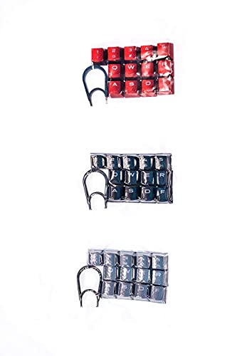 Image of 13 Keys Non-Slip Backlit keycaps Gaming Performance FPS MOBA Key Caps OEM Profile for Corsair K70 K100 RGB K95 K65 K68 K63 Mechanical Gaming Keyboards DIY Replace (Grey)
