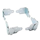 X-Haibei 8pc Trailer Stake Rack Connector Brackets Straight | Wood Sides Latch Rack Set