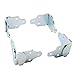 X-Haibei 8pc Trailer Stake Rack Connector Brackets Straight | Wood Sides Latch Rack Set