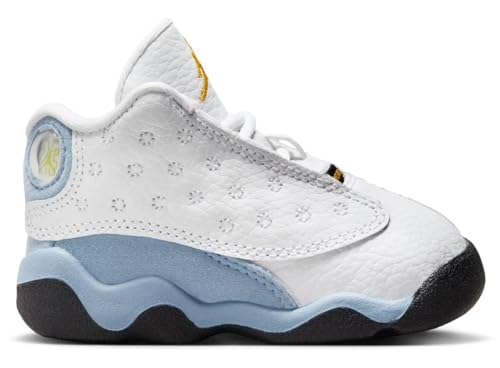 Jordan Toddler's 13 Retro White/Yellow Ochre-Blue Grey (DJ3004 170) - 2