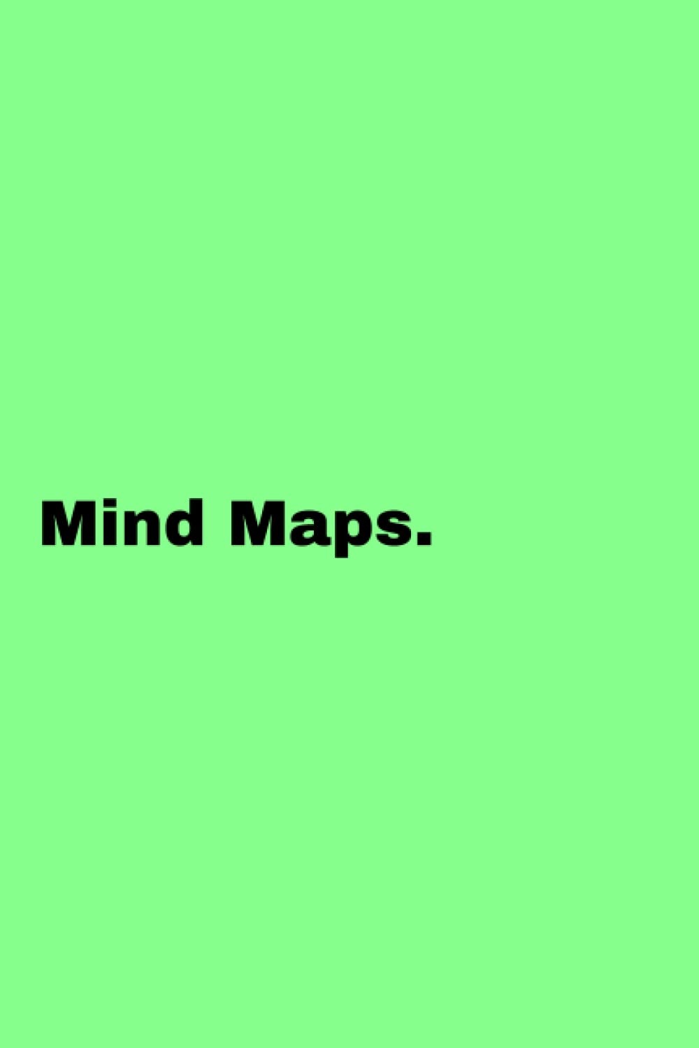 Mind Maps.: Bright Green Journal For Mind Mapping