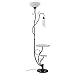 Tingting1992 lampadaire Lampadaire Creative Salon Chambre Lampe de Chevet Rangement Lampadaire Noir Lampe (Color : White Light)