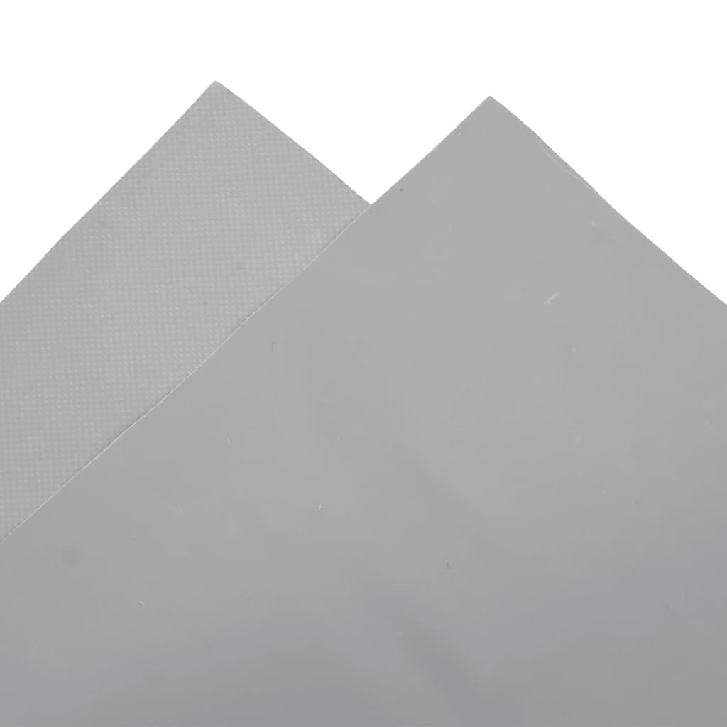 Telone grigio 3 x 6 m 650 g/m² | Tela PVC di alta qualità, resistente all'acqua strappo, uso esterno, copre mobili rimorchio