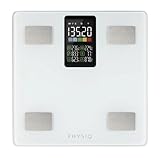 Präzise Messungen mit 12 Körperparametern: Die digitale Physiq Körperanalysewaage misst Gewicht, Körperfettwaage, Muskelmasse, Hydration und mehr, um Ihnen umfassende Gesundheitsdaten zu liefern.