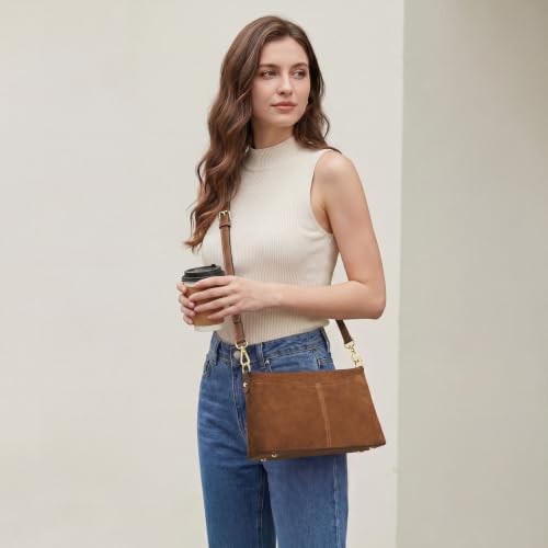Image of Kattee Leather Crossbody Bag for Women, Small Purse Handbag