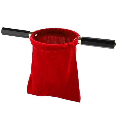 Brilucky Church Tithe Offering Bags with Wooden Handles Offering Baskets for Church with Handles for Churches Communion Supplies Collection Baskets for Church Offerings Accessories