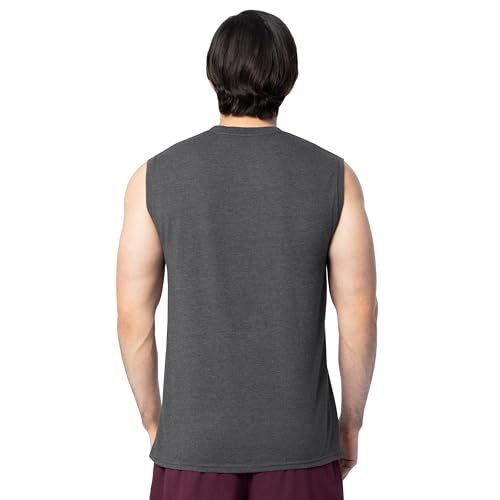 Fruit of the Loom Men's Eversoft Cotton Sleeveless T Shirts, Breathable & Moisture Wicking with Odor Control, Sizes S-4X
