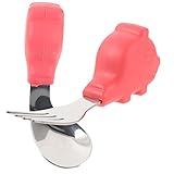 CALLARON Edelstahlgabel Für Kleinkinder Besteck Edelstahl Löffel-gabel Junge Mädchen Fütterlöffel Für Junge Mädchen Trainingsbesteck Für Kleinkinder Leicht Zu Halten Bedienen