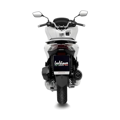 Auspuffanlage LeoVince Komplettanlage SBK LV ONE EVO, Edelstahl, Carbon Kappe, mit Katalysator, mit Zulassung für Honda PCX 125