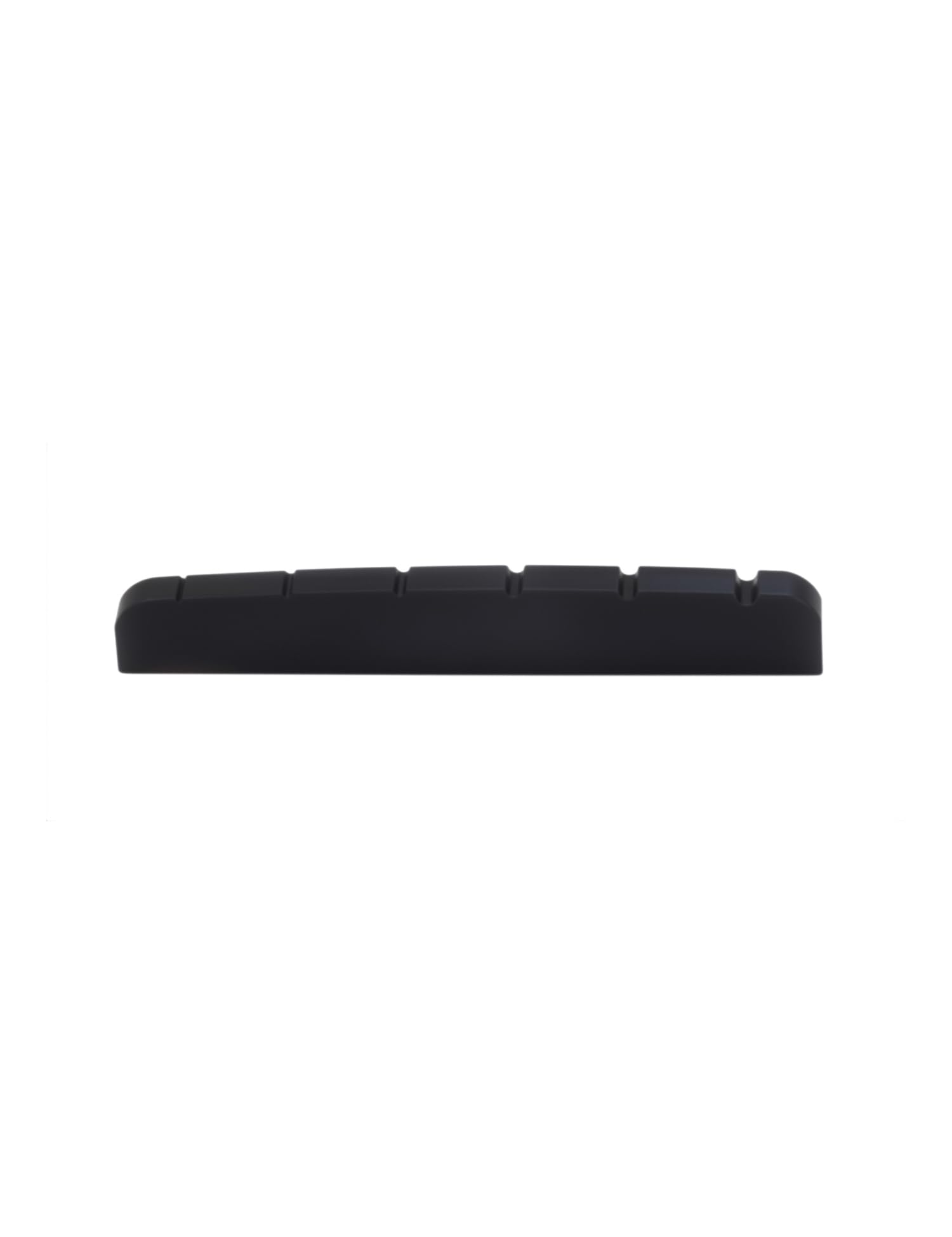 Sillet de guitare à 6 cordes en os de bovin noir pré-fendu, fond plat, 42 mm x 6 mm x 3 mm, compatible avec Stratocaster, Tele, Telecaster, pièces de rechange pour guitare électrique de style