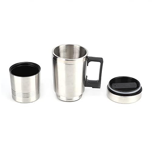 Tetera eléctrica para auto Qiilu, 12V, 350ml acero inox miniatura 6
