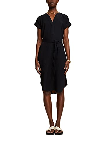 ESPRIT Damen 033ee1e304 Kleid, 004/Black 4, 36