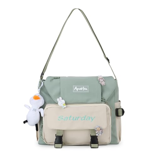 HomKuch El bolso de hombro de la niña kawaii está acompañado por el accesorio kawaii el bolso kawaii es un bolso lindo en la parte superior del bolso