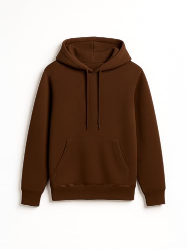 Image of JUNEBERRY Cotton Spun Casual Solid Full Sleeves Women Stylish Hooded Neck Regular Fit Hoodie for Winter