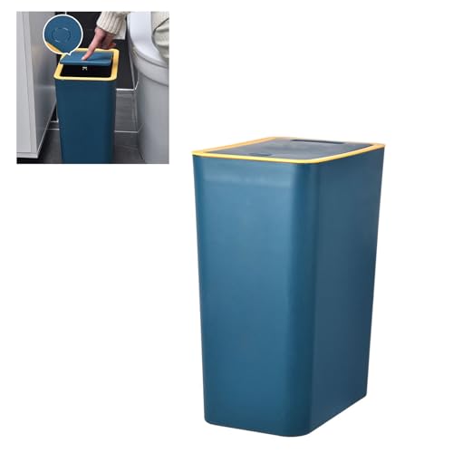 Caneca de basura Aramox grande con tapa presionable miniatura 3