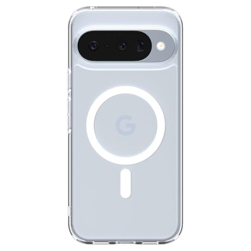 Image of Spigen Ultra Hybrid MagFit for Google Pixel 10 Pro Case, Transparent Pixel 10 Back Cover (2025) - TPU+Poly Carbonate｜Clear White