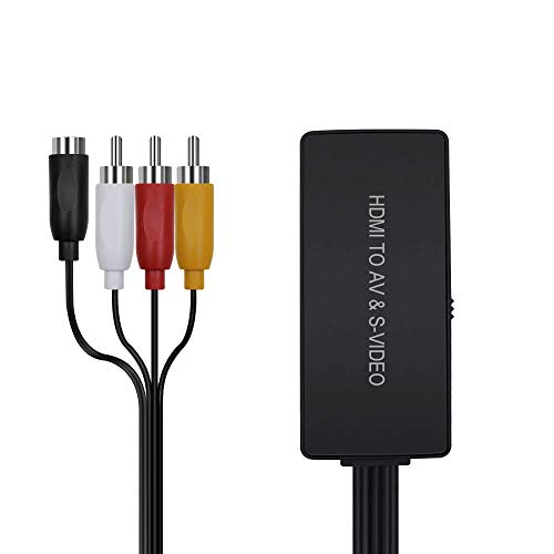 image for Dingsun HDMI to SVideo Adapter, HDMI to AV CVBS Svideo Converter for P