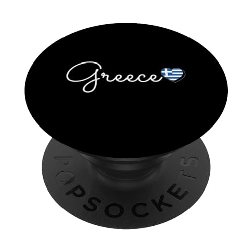 I Love Greece Proud Greek Pride Travel Matching PopSockets PopGrip Intercambiable
