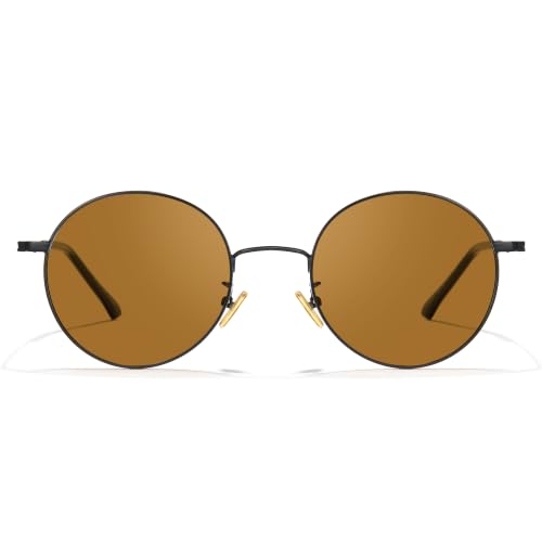 Image of Cyxus Round Blue Light Glasses, Metal Computer Glasses for Men and Women | PC lenses with adjustable nose pads for work, study, reading, gaming, video calls and everyday screen time