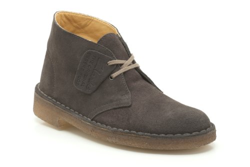 [クラークス] 本革 チャッカーブーツ デザートブーツ(旧仕様) レディース ダークグレースエード UK 060(25cm)