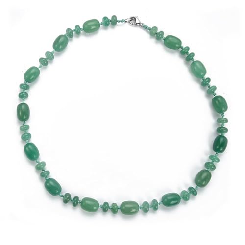 Collier aventurine verte femme pierre naturelle fait main perles vertes 48cm de créateur
