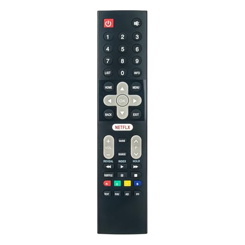 AULCMEET Mando a Distancia de Repuesto Compatible con METZ Engel AIWA 4K OLED Smart TV LE3282SM 40E6X22A LE3280SM LE2481SM LE5580SM LE3281SM LE4081SM 55U2X42C LE4080SM H0F19A075GPD10