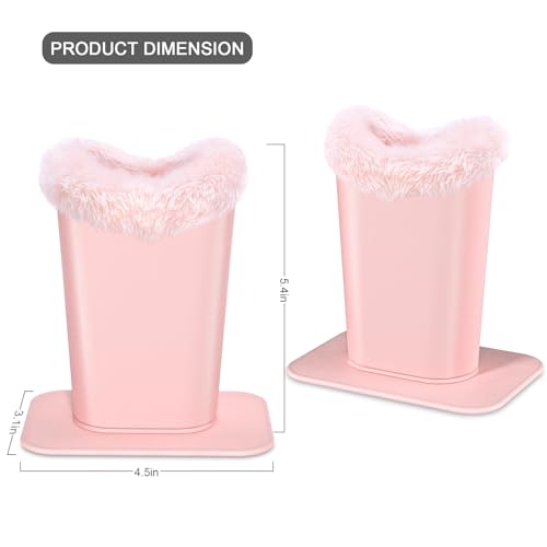 Image of Eyeglasses Holder,Plush Lined PU Leather Pattern Stand Case with Magnetic Base,Unisex for Women Men