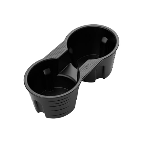 Uitndvyte Silicone Cup Holder Insert for Car - Black - Auto - Cup Holder - Silicone & Plastic - 184mm x 85mm